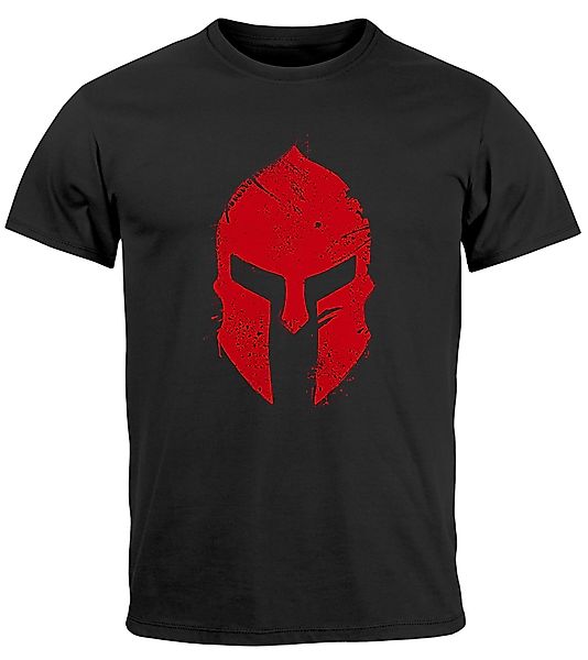 Neverless Print-Shirt Herren T-Shirt Print Sparta-Helm günstig online kaufen