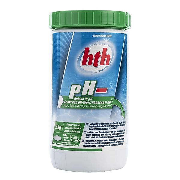 HTH pH Minus Mikrogranulat 2 kg pH Wert Senkung Rückstandsfrei alle Pool Ty günstig online kaufen