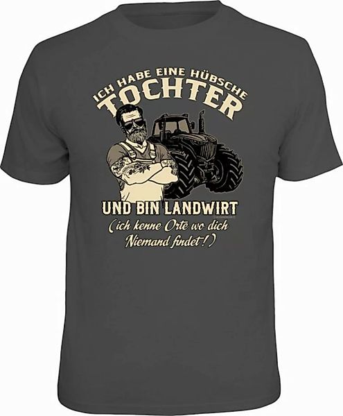 RAHMENLOS® T-Shirt ich habe eine hübsche Tochter und bin Landwirt günstig online kaufen