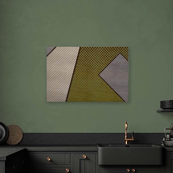 Bricoflor Pop Art Leinwand Bild Im Grafik Stil Modernes Wandbild Mit Geomet günstig online kaufen