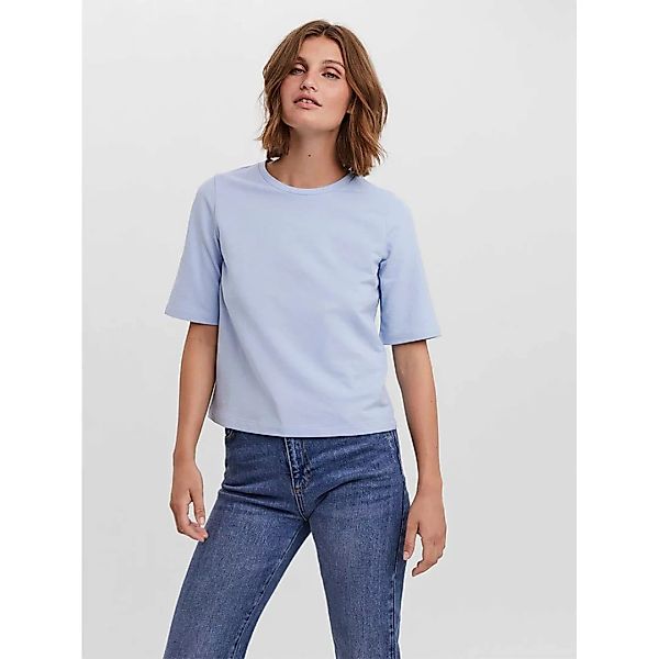 Vero Moda Octavia Kurzärmeliges T-shirt L Cashmere Blue günstig online kaufen