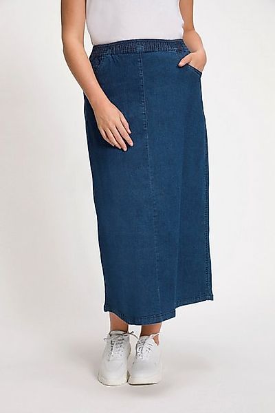 Ulla Popken Jeansrock Jeans-Rock ausgestellt Elastikbund günstig online kaufen
