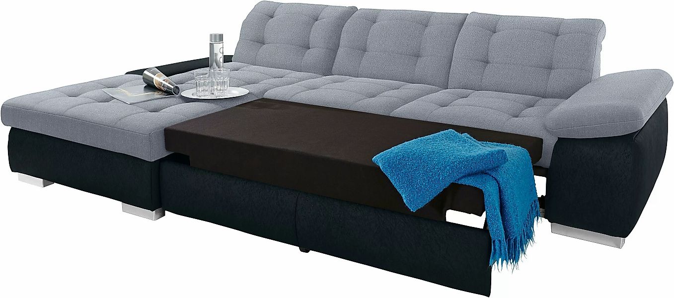 sit&more Ecksofa »Ontario L-Form«, XXL, wahlweise mit Bettfunktion günstig online kaufen