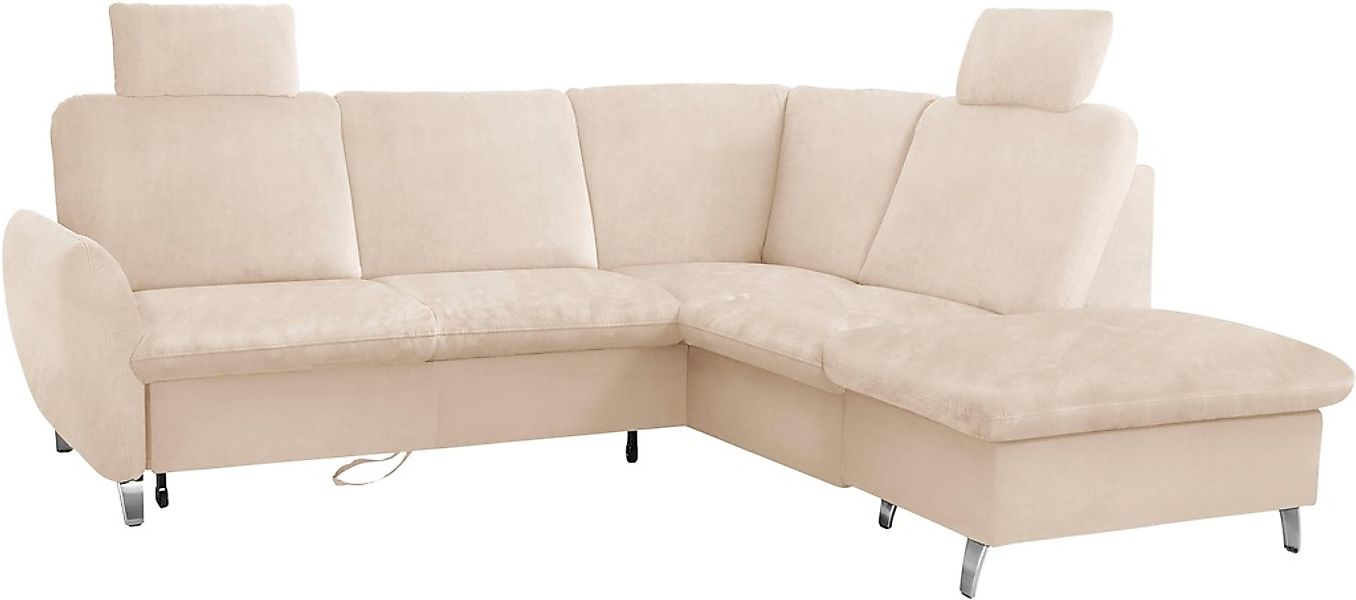 sit&more Ecksofa »Daytona L-Form«, mit Federkern, zwei Kopfstützen und wahl günstig online kaufen
