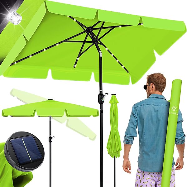 KESSER Sonnenschirm, Sonnenschirm Balkonschirm LED Solar günstig online kaufen