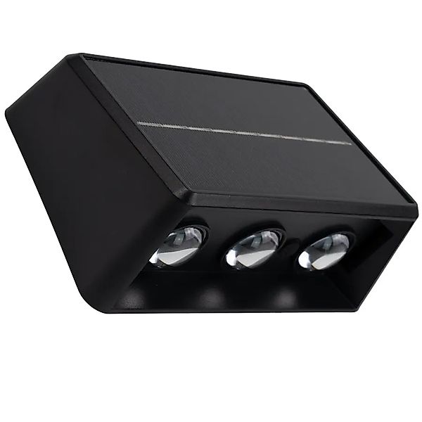LUXULA 6er-Set Solar Wandleuchte 3-flammig Up/Down CCT Warm- Kaltweiß 3000- günstig online kaufen