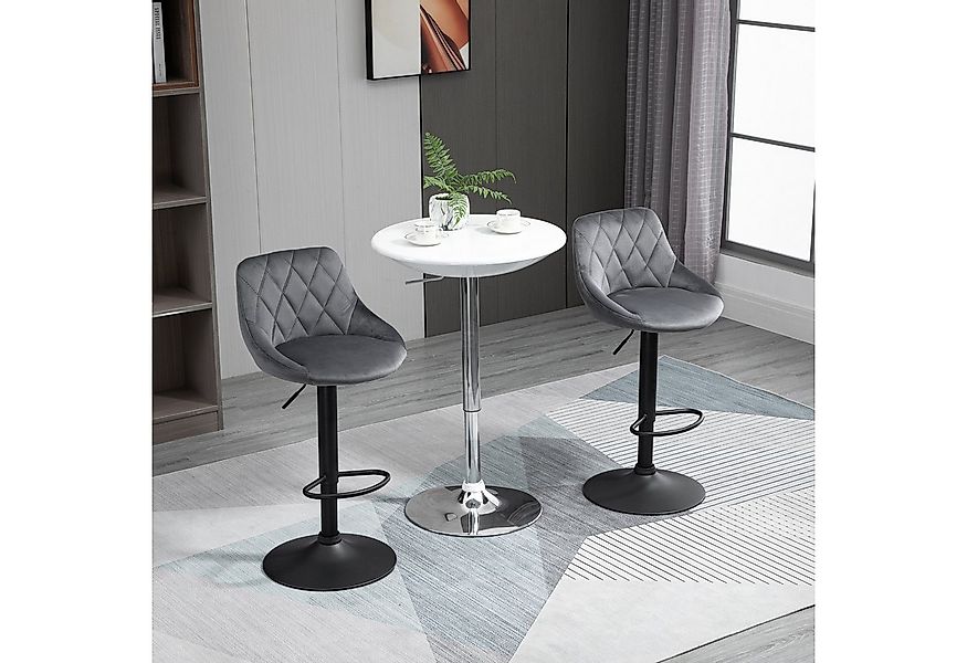 HOMCOM Barhocker 360° Drehbar, höhenverstellbar (Barstühle, 2 St., Tresenho günstig online kaufen