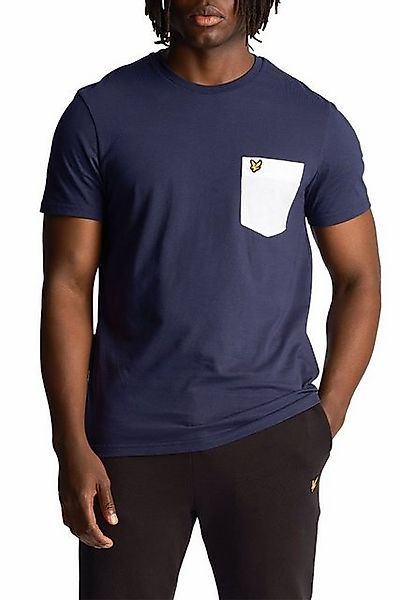 Lyle & Scott T-Shirt Basic Herren, 100% Baumwolle, Kontrast Brusttasche günstig online kaufen