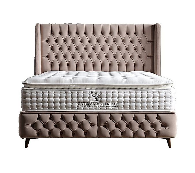 Villa Möbel Boxspringbett Daisy (Bett Set), XXL-Bettkasten mit Gasdruckfede günstig online kaufen