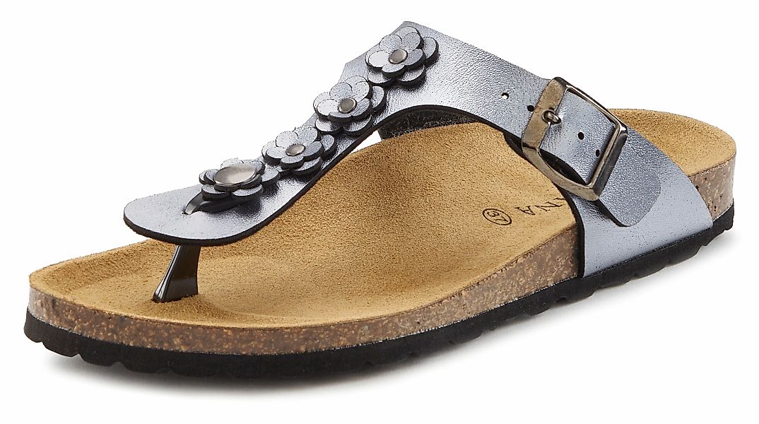 LASCANA Zehentrenner "Sandale, Pantolette, offener Schuh, Sommerschuh,", mi günstig online kaufen