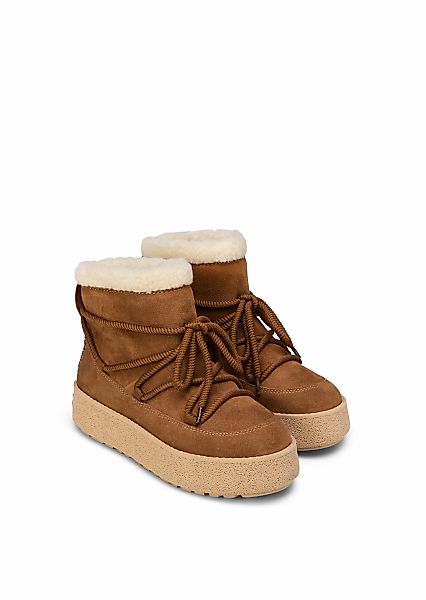 Marc OPolo Winterboots "PIA" Plateauboots, Schlupfstiefelette mit Fellimita günstig online kaufen