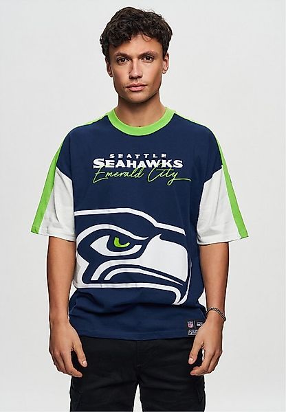 Recovered T-Shirt NFL Seahawks Seattle Cut and Sew Oversized für alle Seatt günstig online kaufen