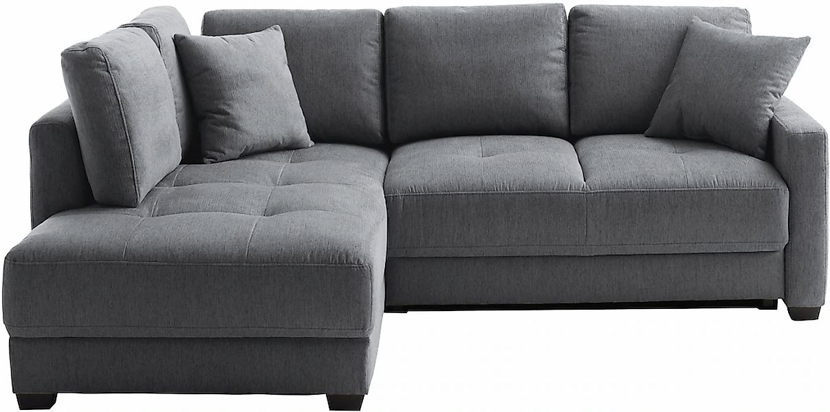Mr. Couch Ecksofa "Pierre, L-Form mit BoxSpring" Mit Boxpring-Taschenfederk günstig online kaufen