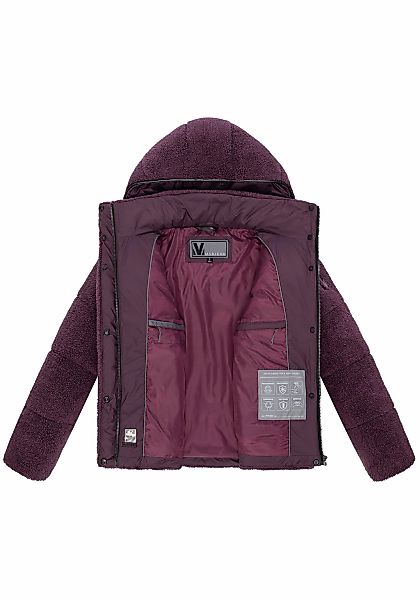 Marikoo Winterjacke "Kaguraa" warme Teddyfell Sherpa Jacke günstig online kaufen