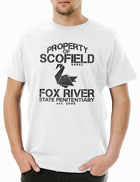 Urban Backwoods Print-Shirt Property Of Scofield Herren T-Shirt Prison Mich günstig online kaufen