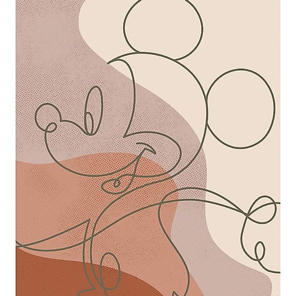 Komar Vliesfototapete Mickey Line Drawing 250 cm x 280 cm günstig online kaufen