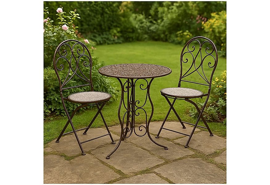 HTI-Living Balkonset Tischgruppe Lani Antik, (Set, 3-tlg., 1x Tisch, 2x Stü günstig online kaufen