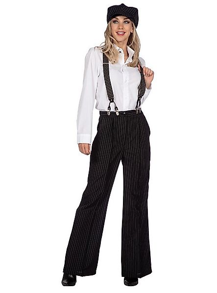Metamorph Kostüm 20er Jahre Nadelstreifenhose mit Mütze, Damenhose und Schi günstig online kaufen
