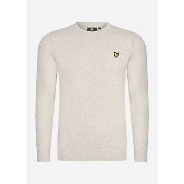 Lyle & Scott  Pullover Cotton merino crew neck jumper - light grey marl aw günstig online kaufen