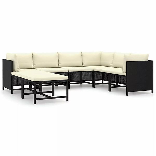 vidaXL Gartenlounge-Set 8-tlg. Garten-Lounge-Set mit Kissen günstig online kaufen