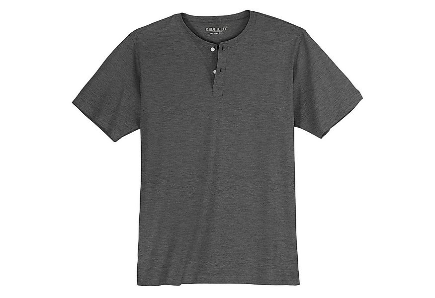 redfield Rundhalsshirt Redfield Übergrößen T-Shirt anthrazit melange Bruce günstig online kaufen