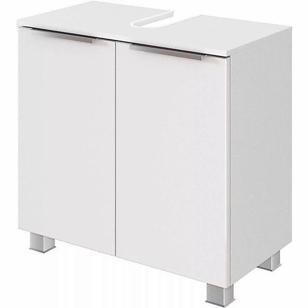 Held Möbel Waschbeckenunterschrank Monza 60 cm matt Weiß-Weiß günstig online kaufen