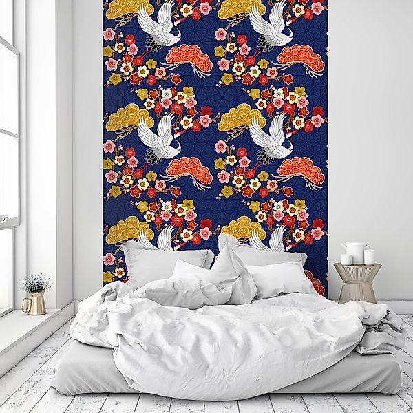 queence Vinyltapete »Malea«, bedruckt-Motiv-botanisch-floral-gemustert-natü günstig online kaufen