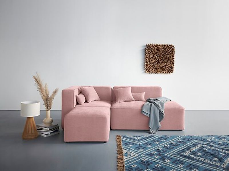 Home affaire Ecksofa »Sundstrup L-Form« Modulserie, individuelle Zusammenst günstig online kaufen
