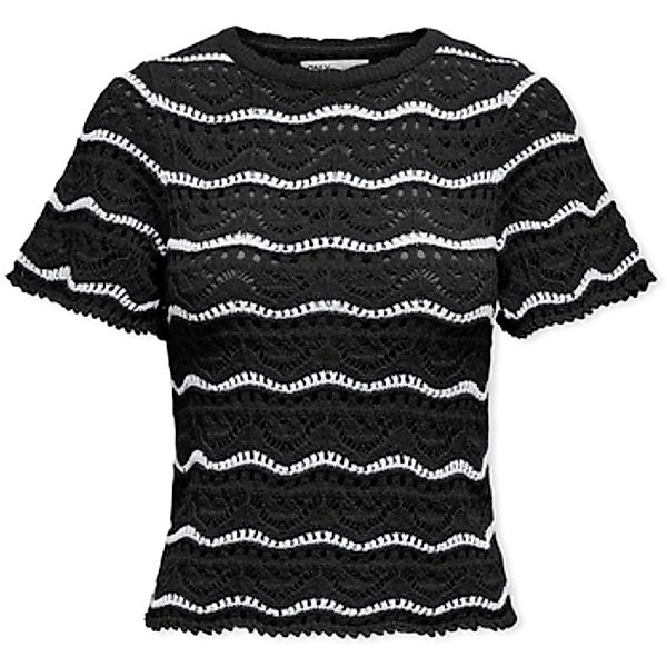 ONLY Kurzarmpullover ONLANNASOFIA LIFE SS STRIPE O-NECK KNT günstig online kaufen