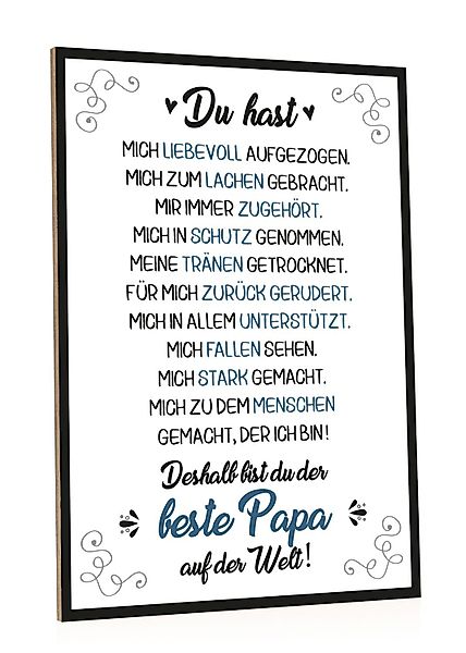 GRAVURZEILE Holzbild mit Spruch - Bester günstig online kaufen