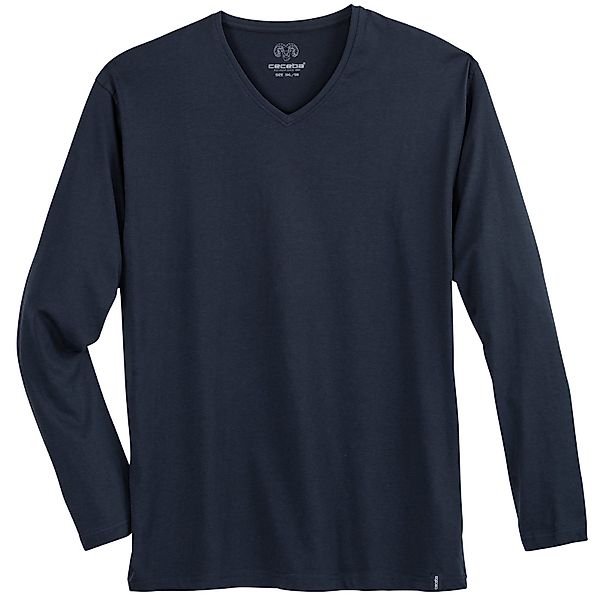 CECEBA V-Shirt Ceceba V-Neck Longsleeve Übergröße günstig online kaufen
