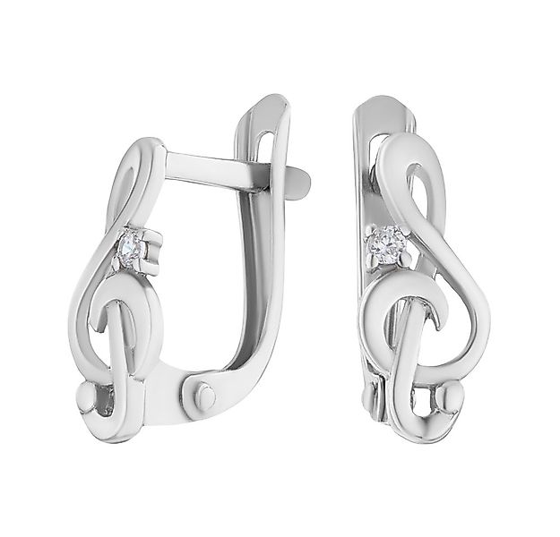 Secretforyou Creolen-Set Ohrringe Kreolen 925 Silber Notenschlüssel Echtsch günstig online kaufen