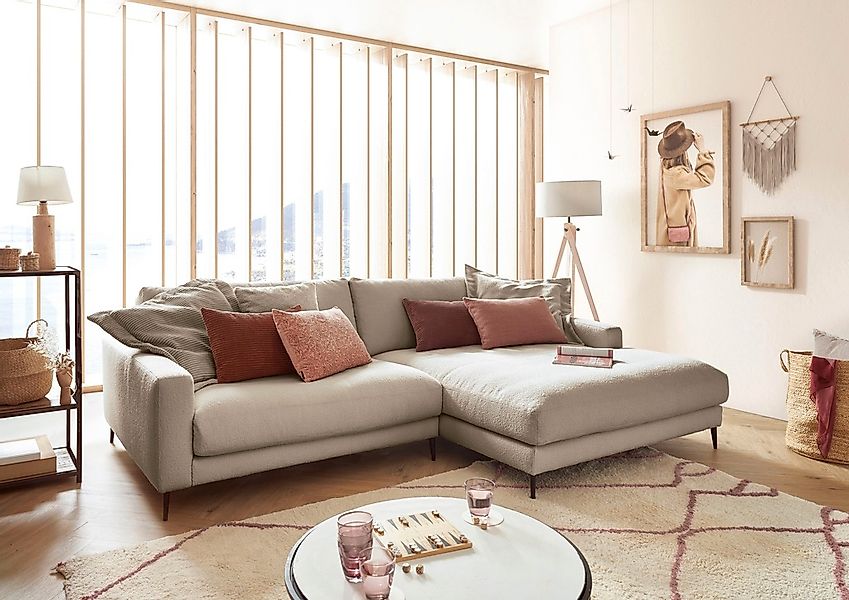 INOSIGN Ecksofa "Downtown, B/T/H: 272/190/84 cm L-Form", weicher Sitzkomfor günstig online kaufen