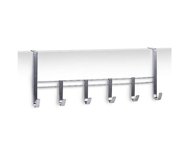 Zeller Present Türgarderobe Türhängeleiste, 6-er, Metall verchromt, silber, günstig online kaufen