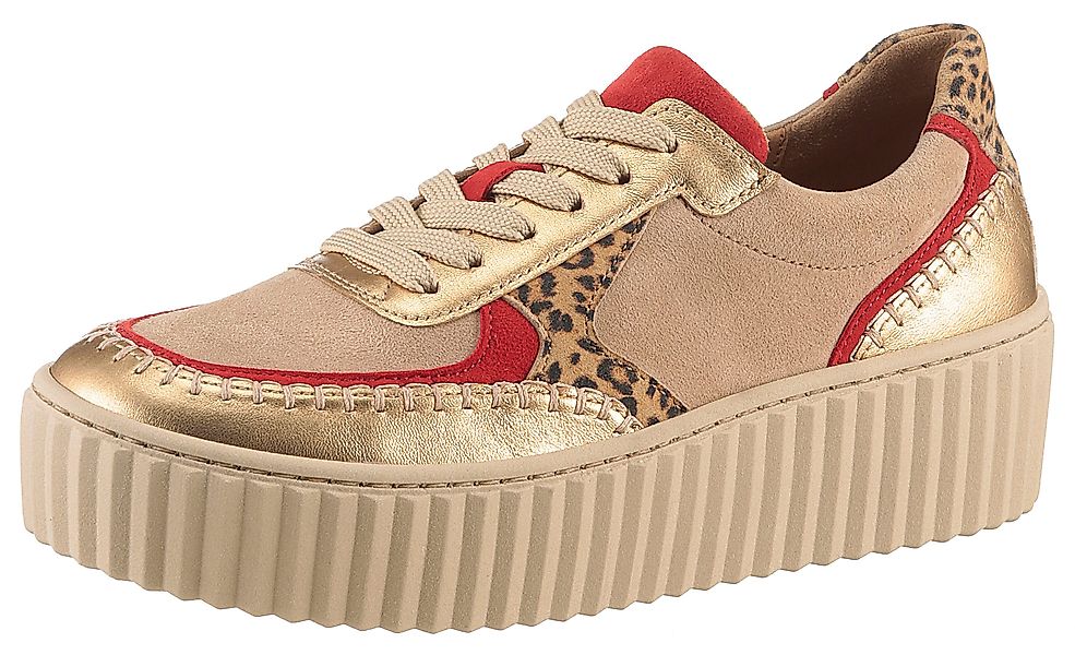 Gabor Plateausneaker, Freizeitschuh, Halbschuh, Schnürschuh mit günstig online kaufen