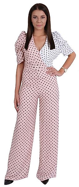 Sarcia.eu Overall Rosa-weißer Overall getupft Hosenanzug für Damen L günstig online kaufen