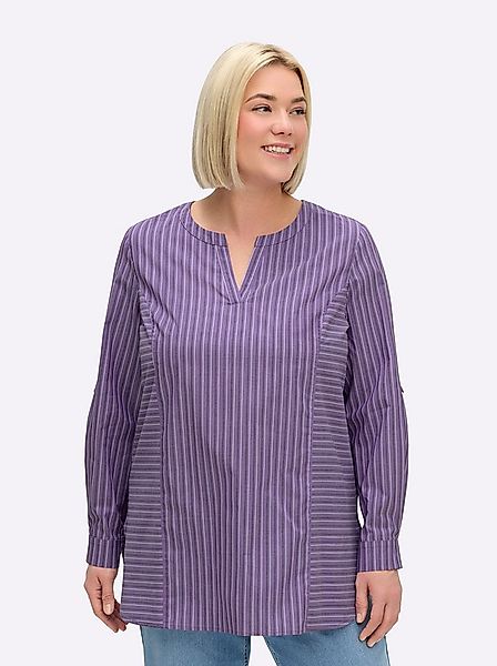 Sheego Klassische Bluse Tunika Langarm günstig online kaufen