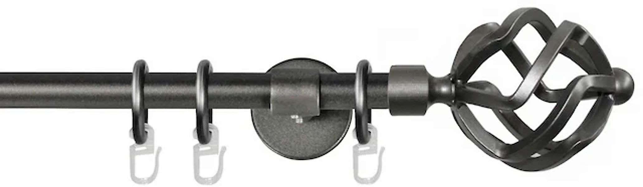 GARESA Gardinenstange »RUSTIKA« Ø 16 mm 1 läufig-läufig Wunschmaßlänge rust günstig online kaufen