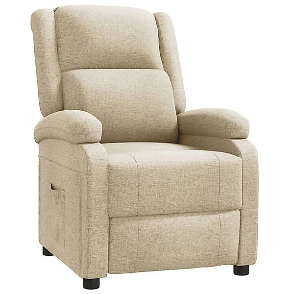 vidaXL Sessel Relaxsessel Creme Stoff (1-St) günstig online kaufen