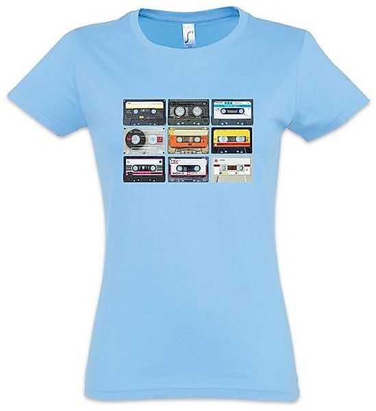 Urban Backwoods Print-Shirt Retro Cassettes Damen T-Shirt 80s Retro Kassett günstig online kaufen