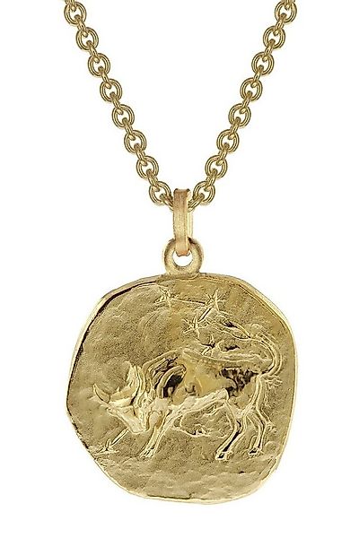 trendor Kette mit Anhänger StierØ 20 mm Herren-Gold auf Silber günstig online kaufen