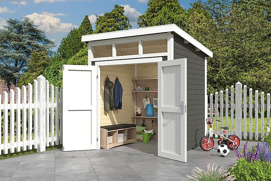 Nordic Holz Gartenhaus "Kibo 1", (inkl. Oberlichter) günstig online kaufen