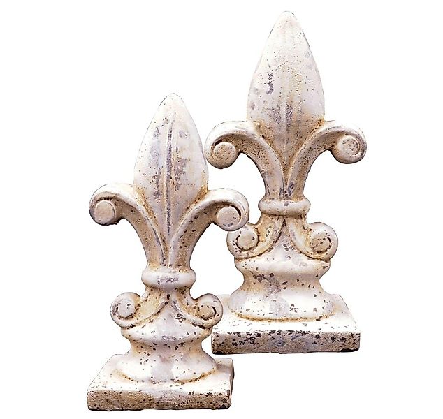 matches21 HOME & HOBBY Gartenfigur Lilie Dekofigur Antikoptik Zement creme günstig online kaufen