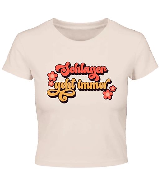 Schlager Geht Immer · Crop T-Shirt günstig online kaufen