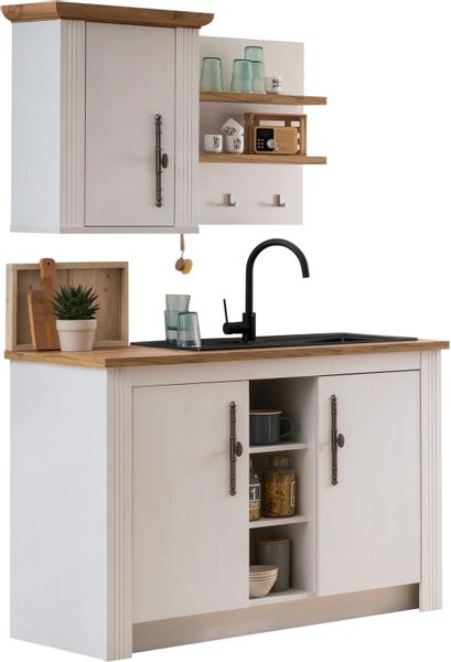 KOCHSTATION Pantryküche "KS-Westminster" Breite 130 cm, ohne E-Geräte günstig online kaufen