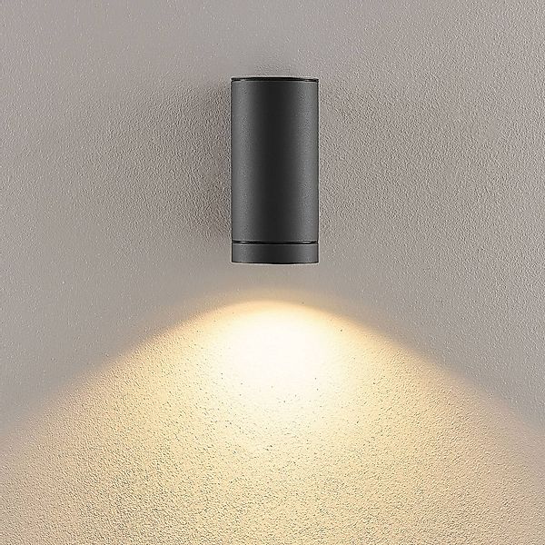 Außenwandlampe ShoreLine Pro Round, dunkelgrau, GU10 günstig online kaufen