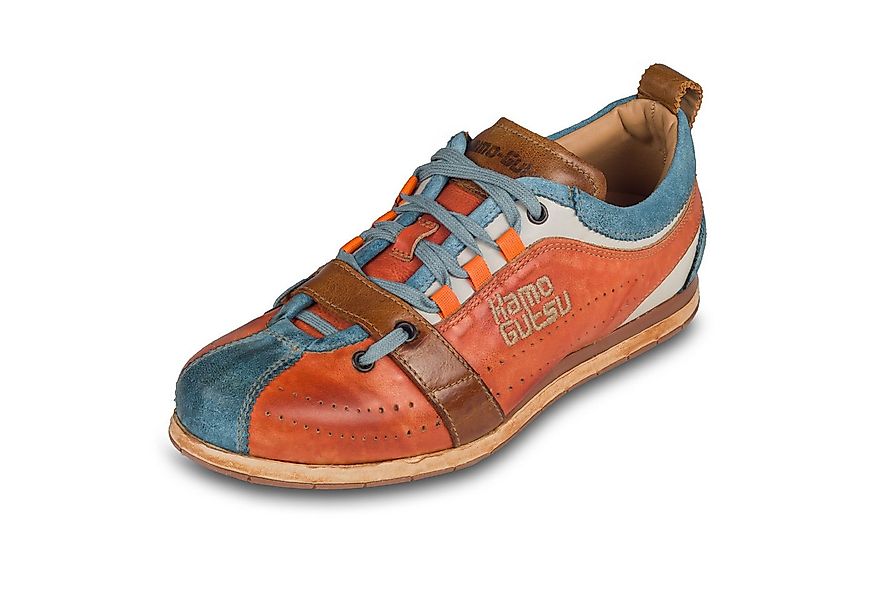 Kamo-Gutsu Herren Sneaker Leder orange/blau (TIFO-017 ice arancio) Sneaker günstig online kaufen