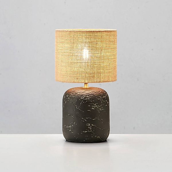 Tischleuchte Montagna, Beton, Jute, Höhe 45 cm günstig online kaufen