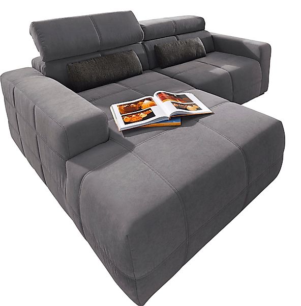 DOMO collection Ecksofa "Brandon B/T: 214/175 cm, belastbar bis 140kg/ Sitz günstig online kaufen