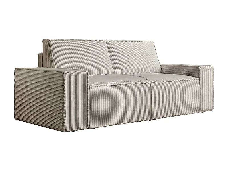 Sofa 2-Sitzer - Cord - Beige - AMELIA günstig online kaufen